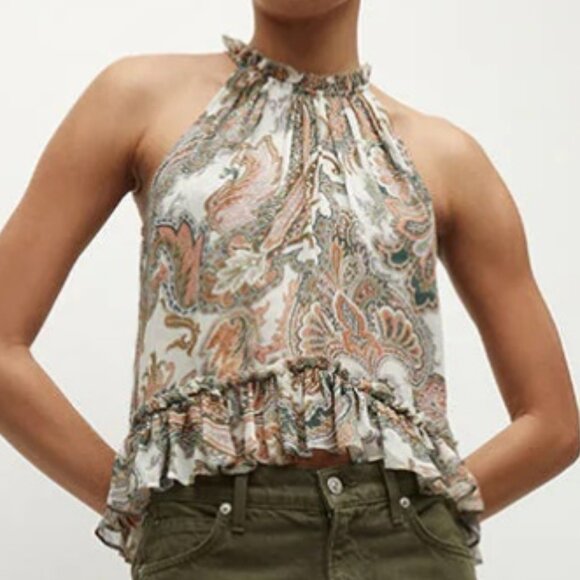 Veronica Beard Renee Silk Top - Size 4 - Picture 1 of 3